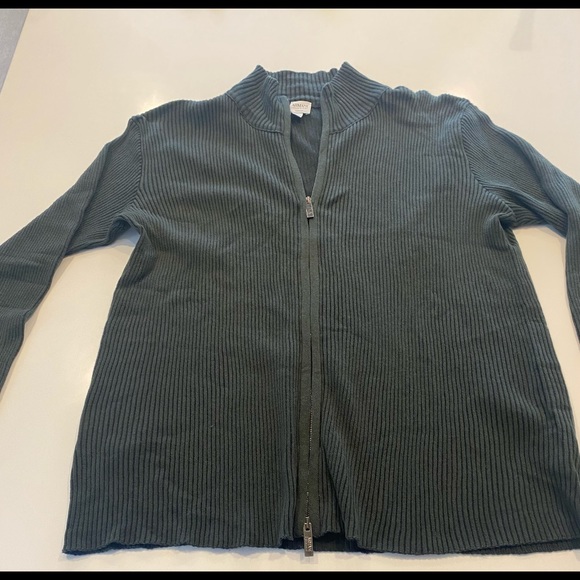 Armani Collezioni Zip Up Sweater - Picture 2 of 6